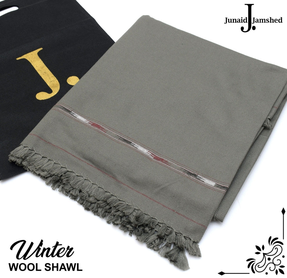 Gents Wool Shawl-Gray