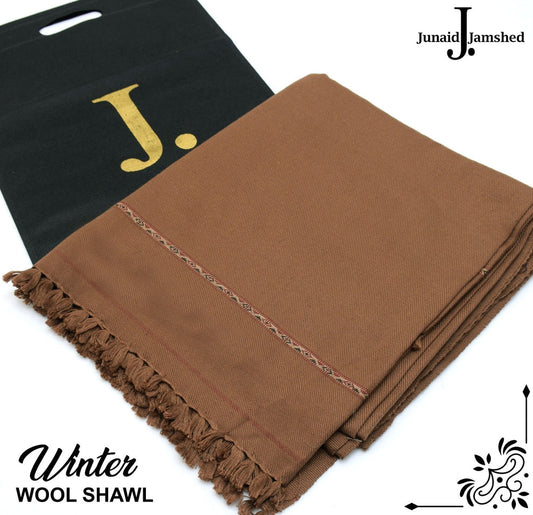 Gents Wool Shawl-Biscuit