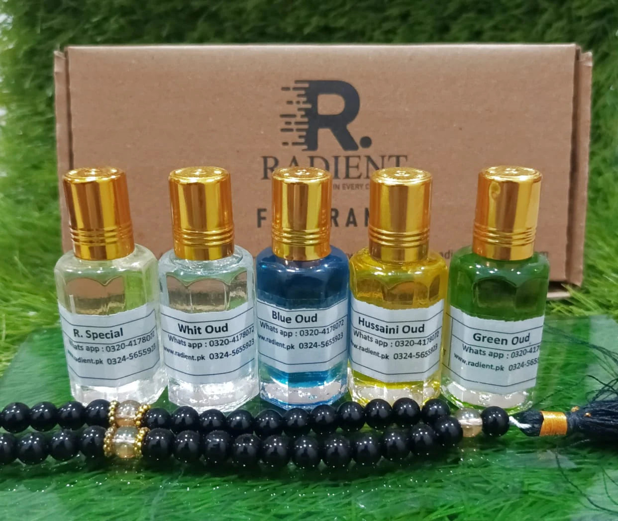 5 Oud Deal 12ml NEW BLUE WHITE GREEN HUSSAINI R.SPECIAL