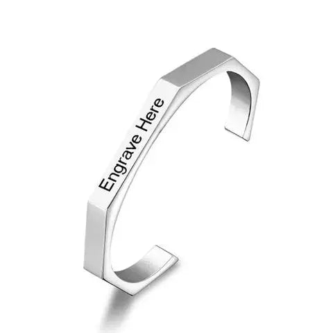 Customize Hexagon Karha for Men & Women Custom Engraved